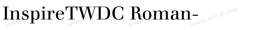 InspireTWDC Roman字体转换